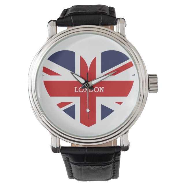 England Flagga London Armbandsur (Framsida)