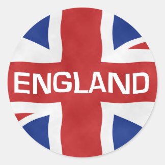 England Flagga of the United Kingdom (UK) Runt Klistermärke