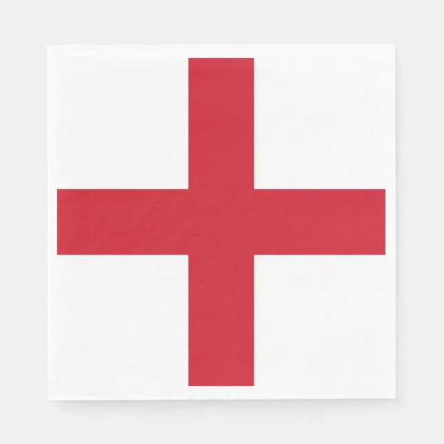 England Flagga Pappersservett (Framsidan)