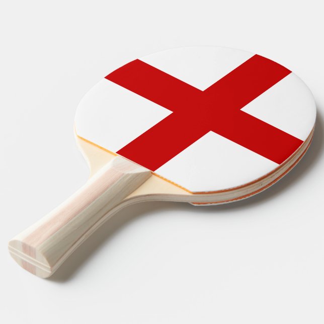 England Flagga Pingisracket (Ryggvinkel)