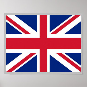 England - Flagga - Poster