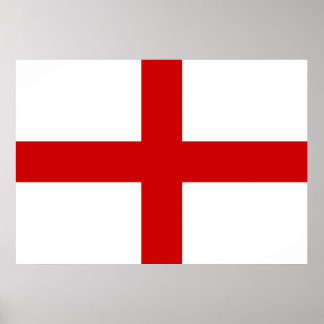 England Flagga Poster
