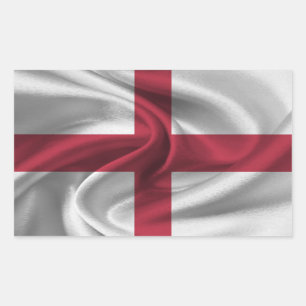England Flagga Rektangulärt Klistermärke