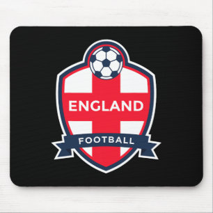 England Flagga Retro Fotboll Fotboll Engelsk Fan T Musmatta