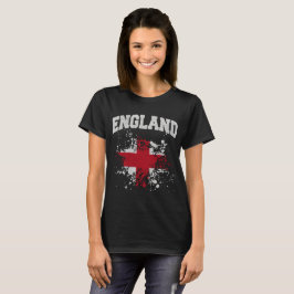 England Flagga Splatter T Shirt