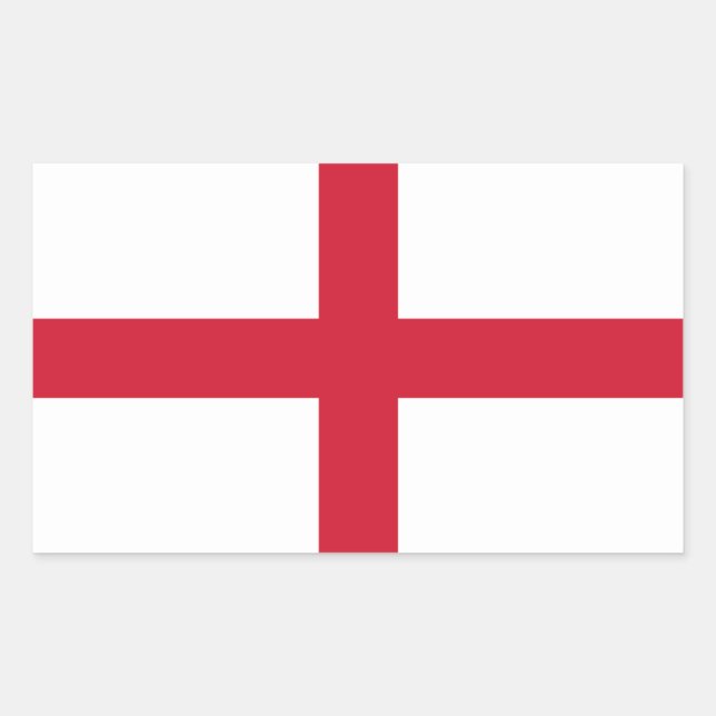 England Flagga Sticker Rektangulärt Klistermärke (Framsida)
