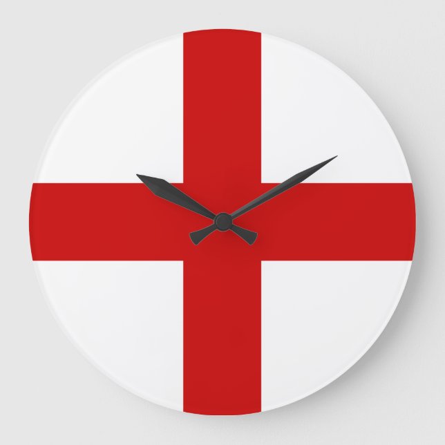 England Flagga Stor Klocka (Framsida)
