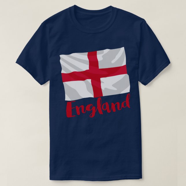 England Flagga T-Shirt (Design framsida)