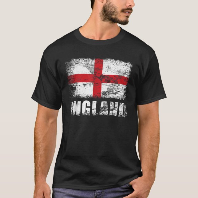 England Flagga T Shirt Kor of Saint George Flagga  (Framsida)