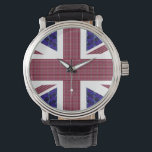 England Flagga, Underbara Storbritannien Flagga Armbandsur<br><div class="desc">England Flagga, Underbar Britain Flagga Watch. Flagga är gjord med bilder av Gemstones: Den blå bakgrunden är rektangulärt formad blå safirer. Röda rand är rektangulärt formad Rubies. Stjärnorna är diamanter.</div>
