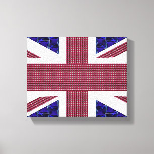 England Flagga, Underbara Storbritannien Flagga Canvastryck