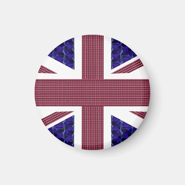 England Flagga, Underbara Storbritannien Flagga Magnet (Framsidan)