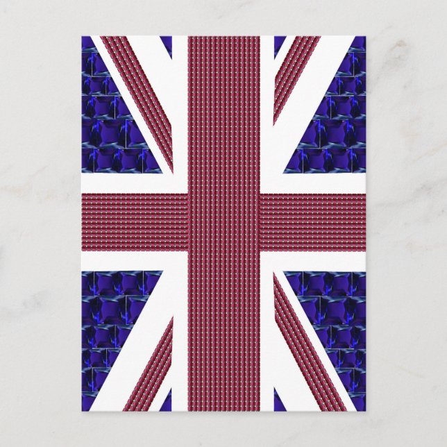 England Flagga, Underbara Storbritannien Flagga Vykort (Framsida)