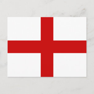 England Flagga Vykort