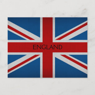 England Flagga Vykort