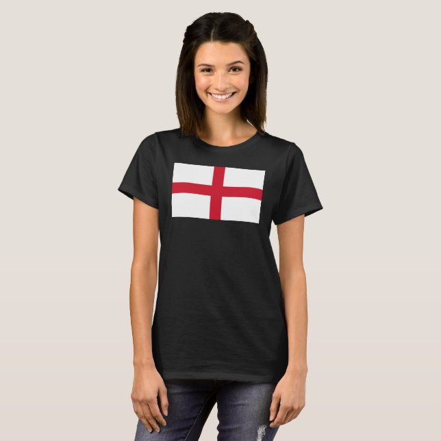 England Flagga wccnt T Shirt (Hel framsida)