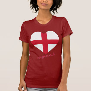 England flaggahjärta tröja