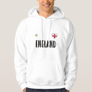 England Football Fläkt Shirt English Flagga Hoodie