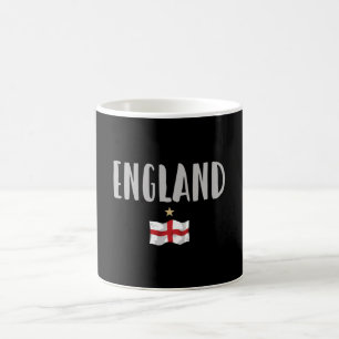 England Football Fläkt Shirt English Flagga Kaffemugg
