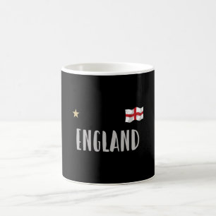 England Football Fläkt Shirt English Flagga Kaffemugg
