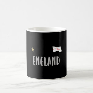England Football Fläkt Shirt English Flagga Kaffemugg