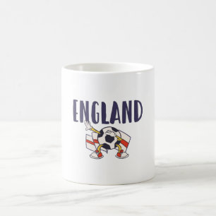 England Football Fläkt Shirt English Flagga Kaffemugg
