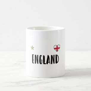 England Football Fläkt Shirt English Flagga Kaffemugg