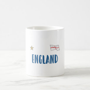 England Football Fläkt Shirt English Flagga Kaffemugg