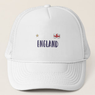 England Football Fläkt Shirt English Flagga Keps