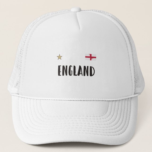 England Football Fläkt Shirt English Flagga Keps (Framsida)