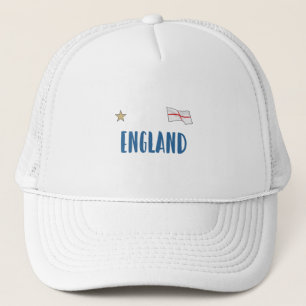 England Football Fläkt Shirt English Flagga Keps