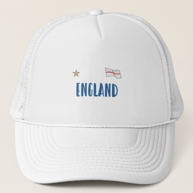 England Football Fläkt Shirt English Flagga Keps (Framsida)