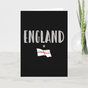 England Football Fläkt Shirt English Flagga Kort
