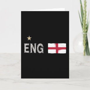 England Football Fläkt Shirt English Flagga Kort