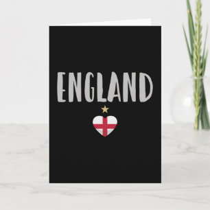 England Football Fläkt Shirt English Flagga Kort