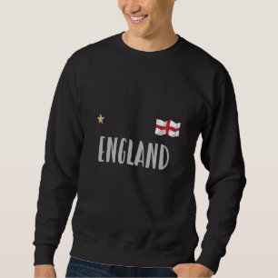 England Football Fläkt Shirt English Flagga Lång Ärmad Tröja