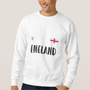 England Football Fläkt Shirt English Flagga Lång Ärmad Tröja