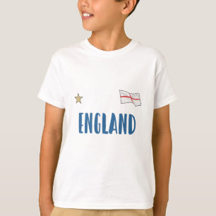 England Football Fläkt Shirt English Flagga T