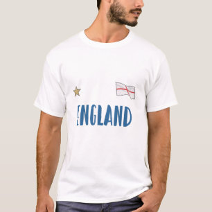 England Football Fläkt Shirt English Flagga T