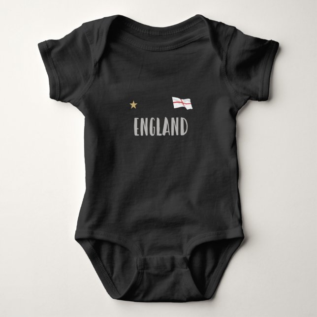 England Football Fläkt Shirt English Flagga T Shirt (Framsida)