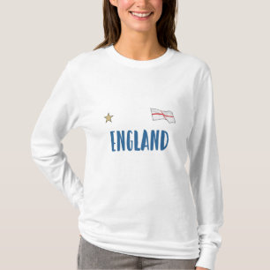 England Football Fläkt Shirt English Flagga T Shirt