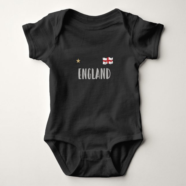 England Football Fläkt Shirt English Flagga T Shirt (Framsida)