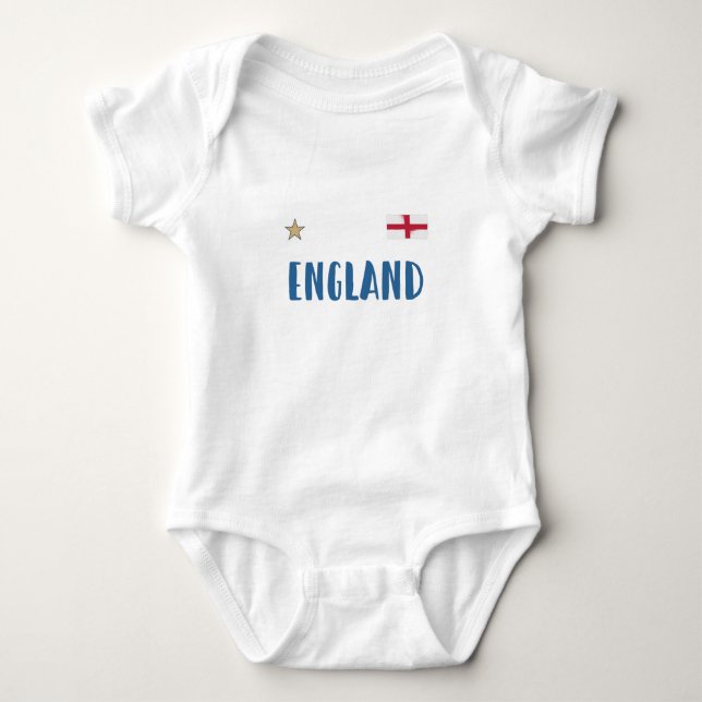 England Football Fläkt Shirt English Flagga T Shirt (Framsida)