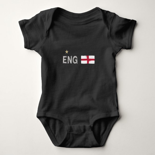 England Football Fläkt Shirt English Flagga T Shirt (Framsida)