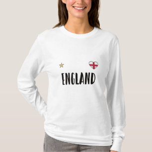 England Football Fläkt Shirt English Flagga T Shirt