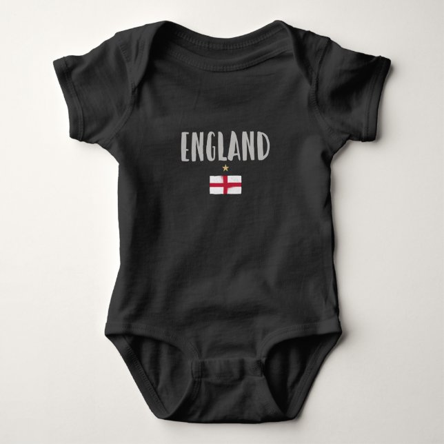 England Football Fläkt Shirt English Flagga T Shirt (Framsida)