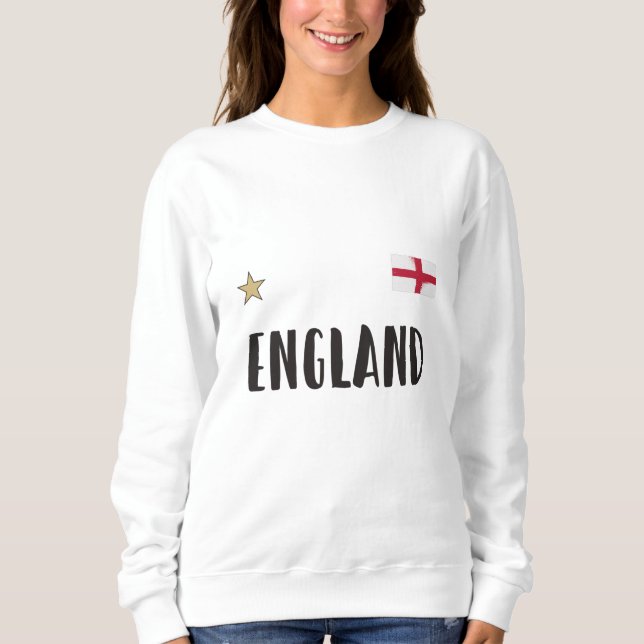 England Football Fläkt Shirt English Flagga T Shirt (Framsida)