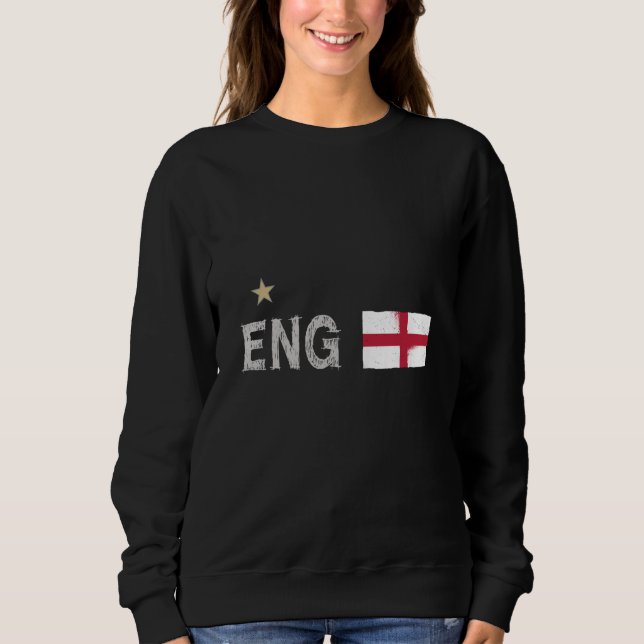 England Football Fläkt Shirt English Flagga T Shirt (Framsida)