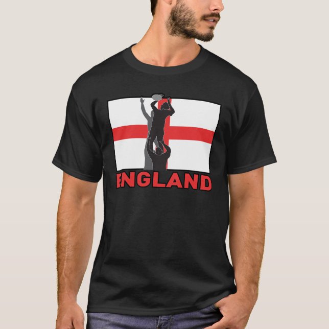 England för boll för Rugbylineoutkast flagga Tröja (Framsida)