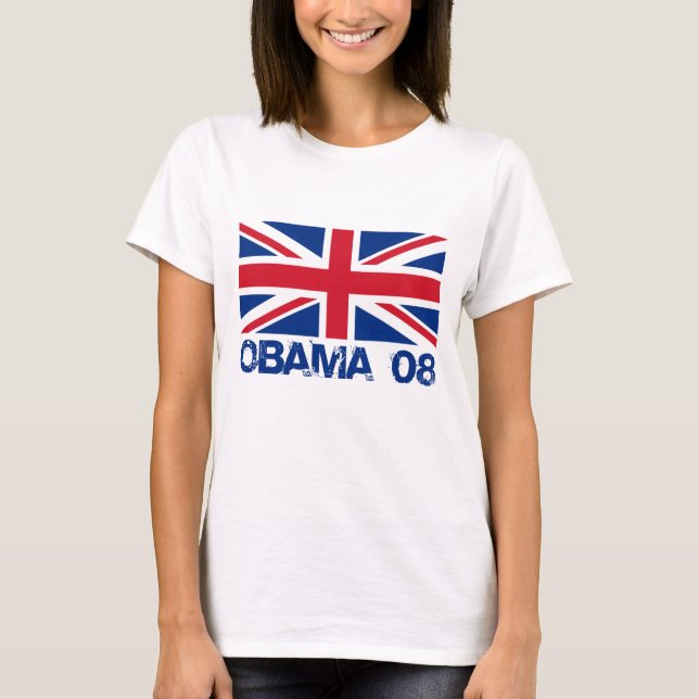 England för Obama T-shirt (Framsida)